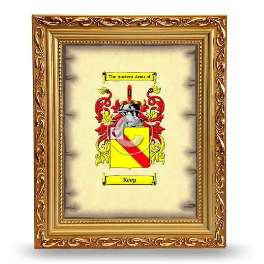 Keep Coat of Arms Framed - Gold