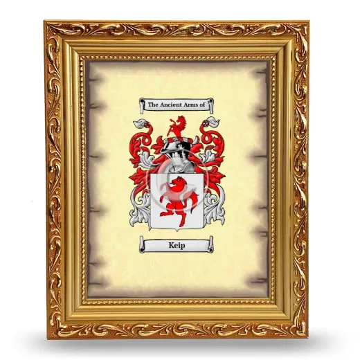 Keip Coat of Arms Framed - Gold