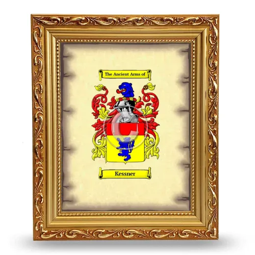 Kessner Coat of Arms Framed - Gold