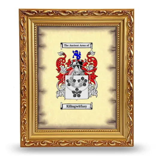 Kilingwithay Coat of Arms Framed - Gold