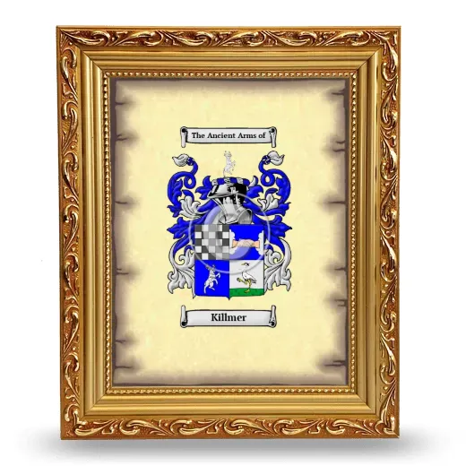 Killmer Coat of Arms Framed - Gold