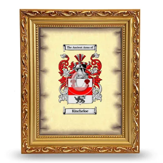 Kincheloe Coat of Arms Framed - Gold