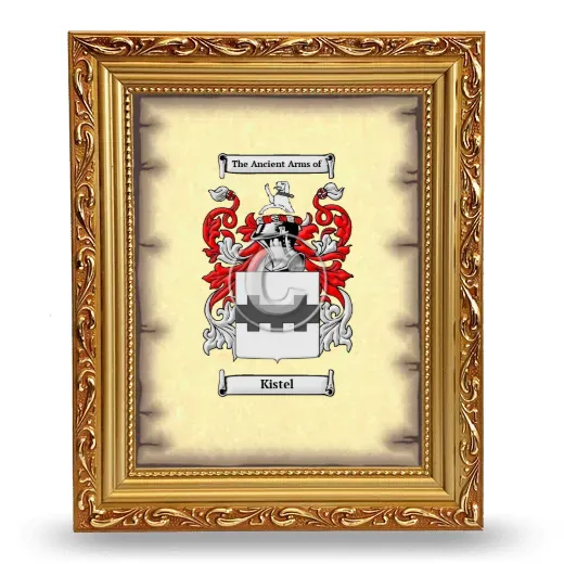 Kistel Coat of Arms Framed - Gold