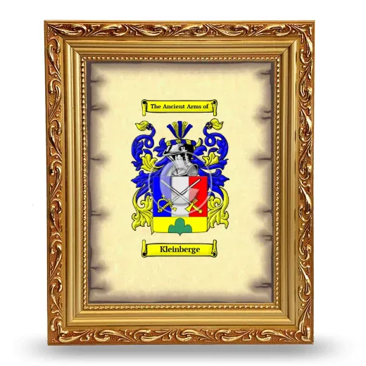 Kleinberge Coat of Arms Framed - Gold