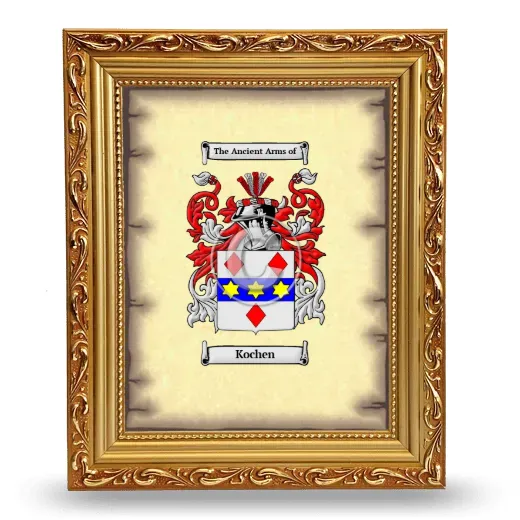 Kochen Coat of Arms Framed - Gold