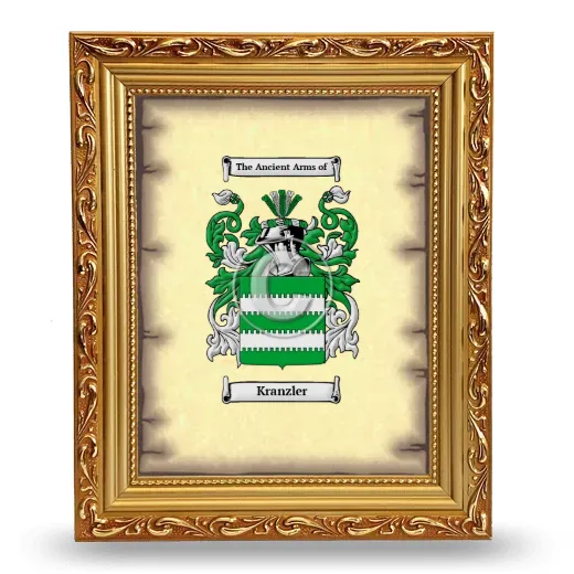 Kranzler Coat of Arms Framed - Gold