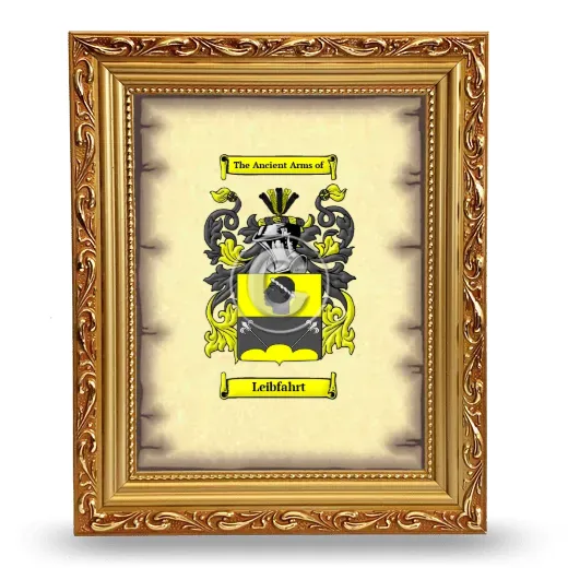 Leibfahrt Coat of Arms Framed - Gold