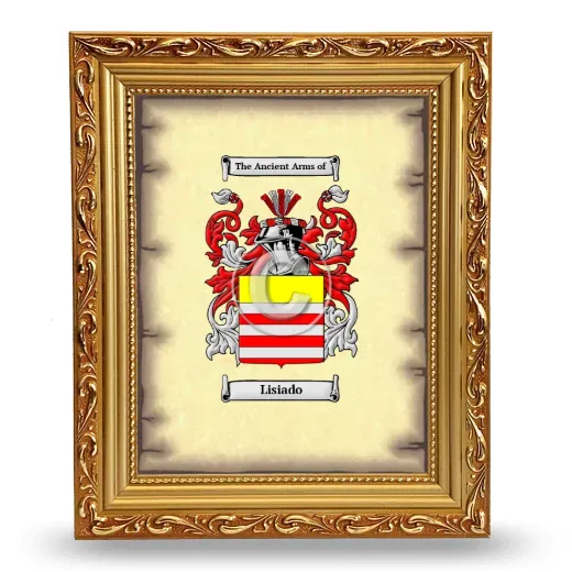 Lisiado Coat of Arms Framed - Gold