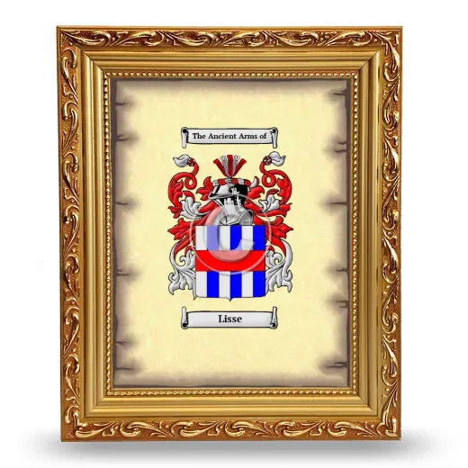 Lisse Coat of Arms Framed - Gold