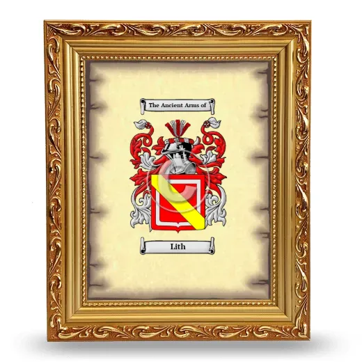 Lith Coat of Arms Framed - Gold