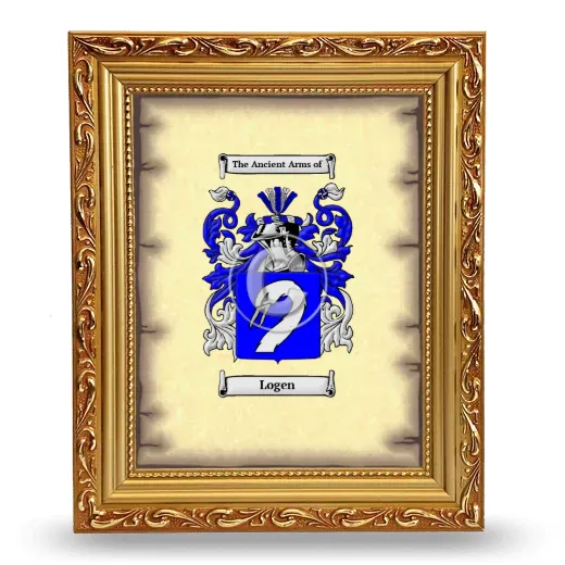 Logen Coat of Arms Framed - Gold