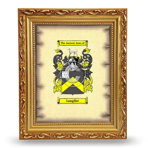 Longfire Coat of Arms Framed - Gold