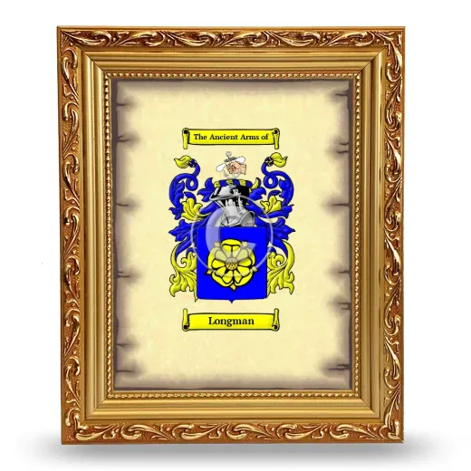 Longman Coat of Arms Framed - Gold
