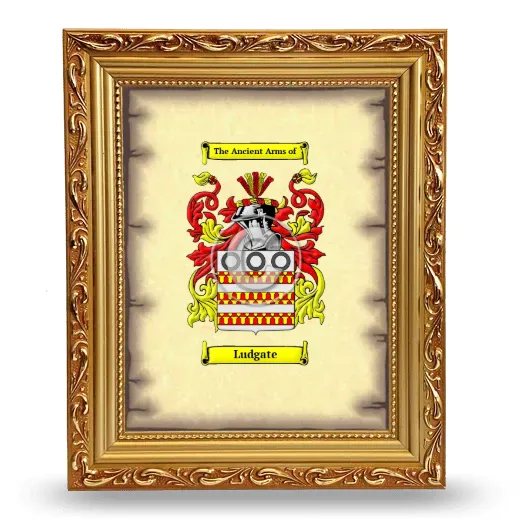 Ludgate Coat of Arms Framed - Gold