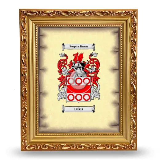 Lukis Coat of Arms Framed - Gold