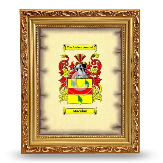 Macalan Coat of Arms Framed - Gold