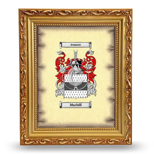 Machill Coat of Arms Framed - Gold