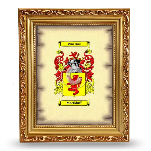 MacIlduff Coat of Arms Framed - Gold