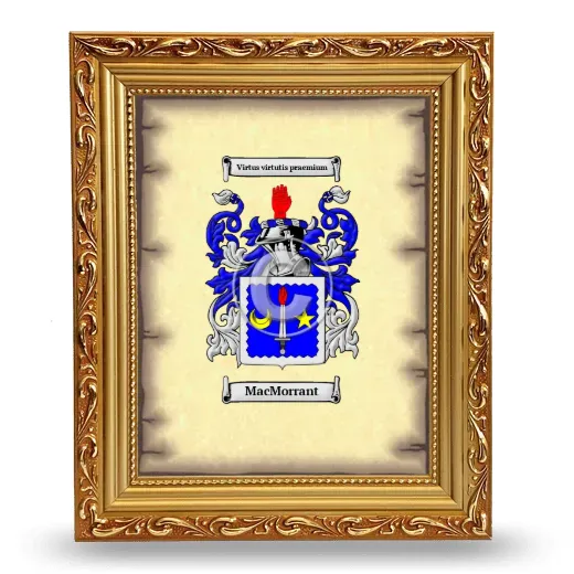 MacMorrant Coat of Arms Framed - Gold