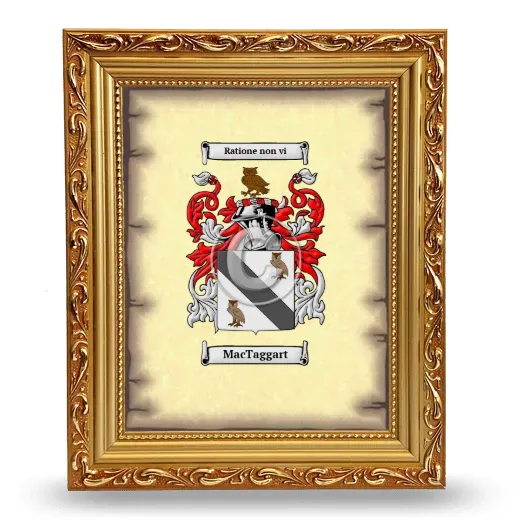 MacTaggart Coat of Arms Framed - Gold