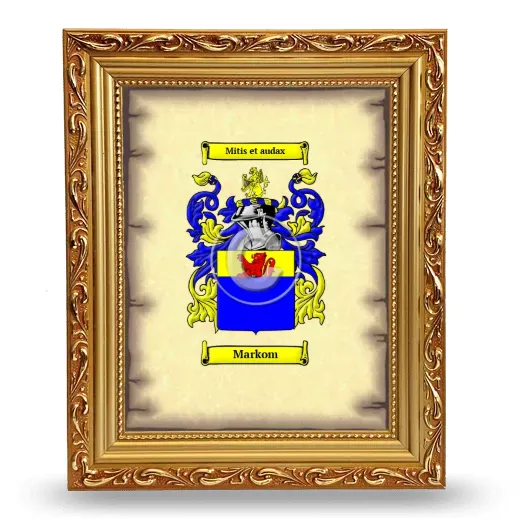 Markom Coat of Arms Framed - Gold