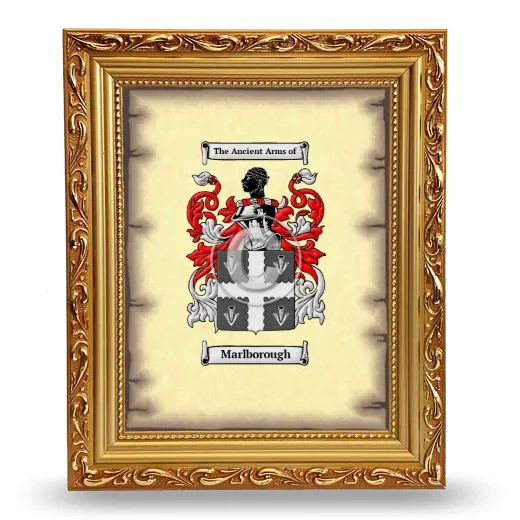 Marlborough Coat of Arms Framed - Gold