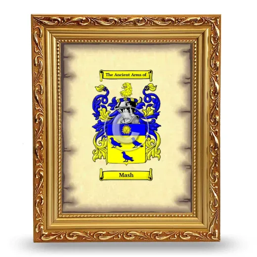 Mash Coat of Arms Framed - Gold