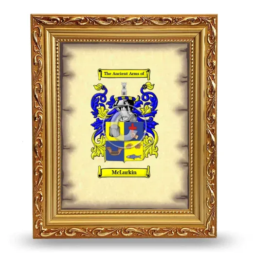 McLurkin Coat of Arms Framed - Gold