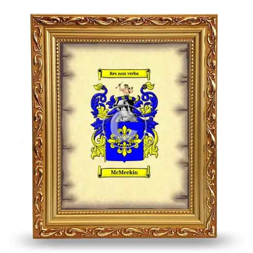McMeekin Coat of Arms Framed - Gold