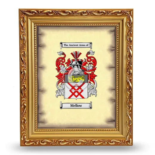 Mellow Coat of Arms Framed - Gold