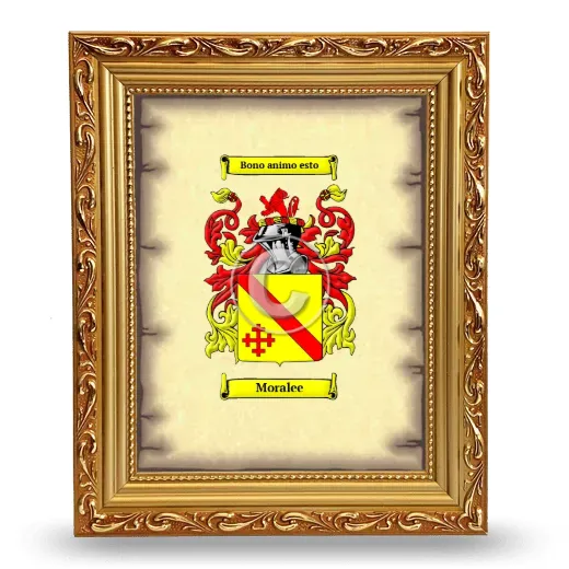 Moralee Coat of Arms Framed - Gold