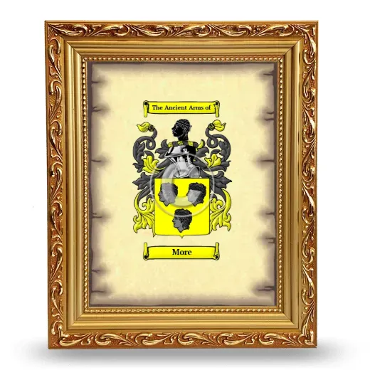 More Coat of Arms Framed - Gold