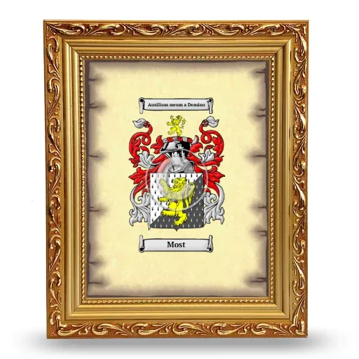 Most Coat of Arms Framed - Gold