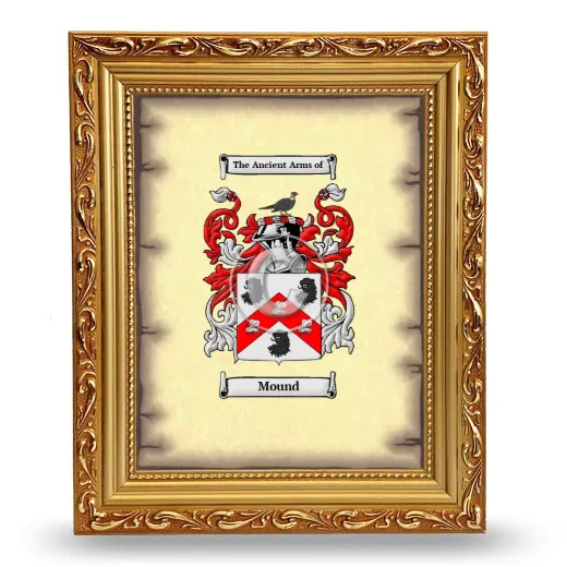 Mound Coat of Arms Framed - Gold