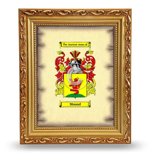 Mound Coat of Arms Framed - Gold