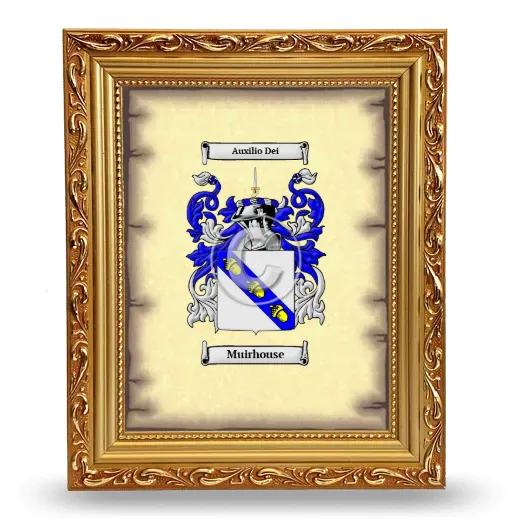 Muirhouse Coat of Arms Framed - Gold