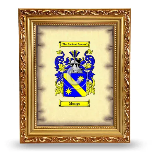 Mungo Coat of Arms Framed - Gold