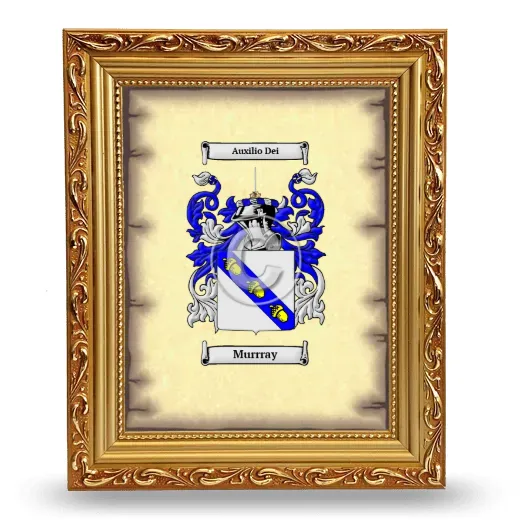 Murrray Coat of Arms Framed - Gold