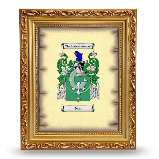 Nop Coat of Arms Framed - Gold