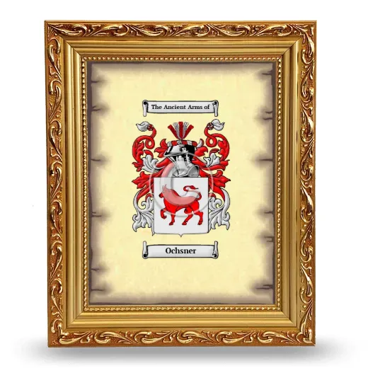 Ochsner Coat of Arms Framed - Gold