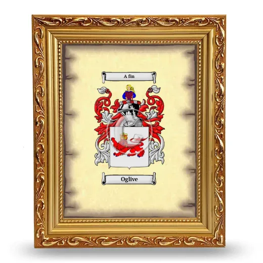 Oglive Coat of Arms Framed - Gold