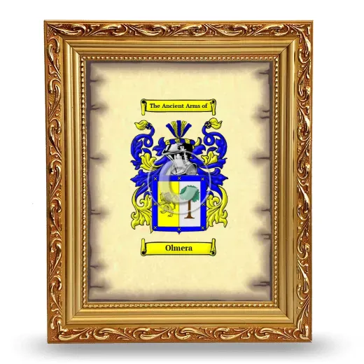 Olmera Coat of Arms Framed - Gold