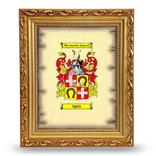 Optiz Coat of Arms Framed - Gold