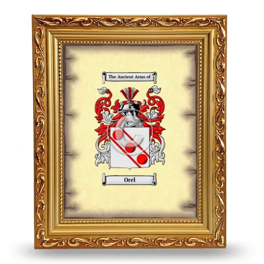 Orel Coat of Arms Framed - Gold