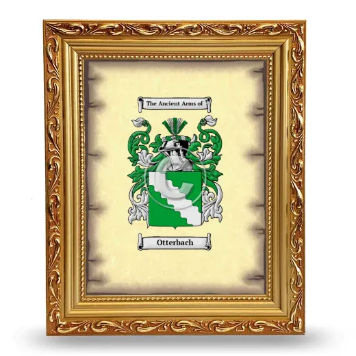 Otterbach Coat of Arms Framed - Gold