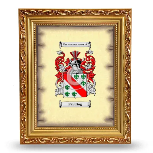 Painting Coat of Arms Framed - Gold