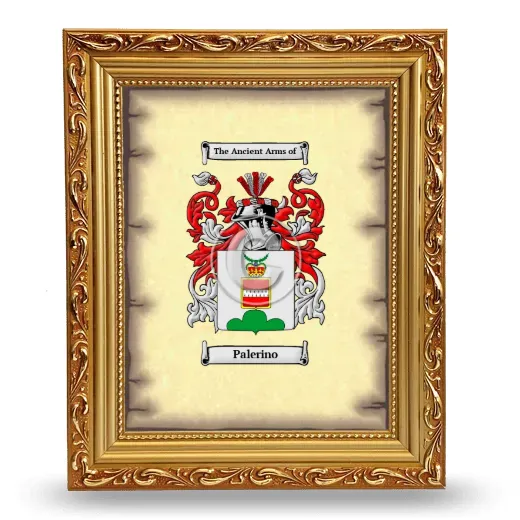 Palerino Coat of Arms Framed - Gold