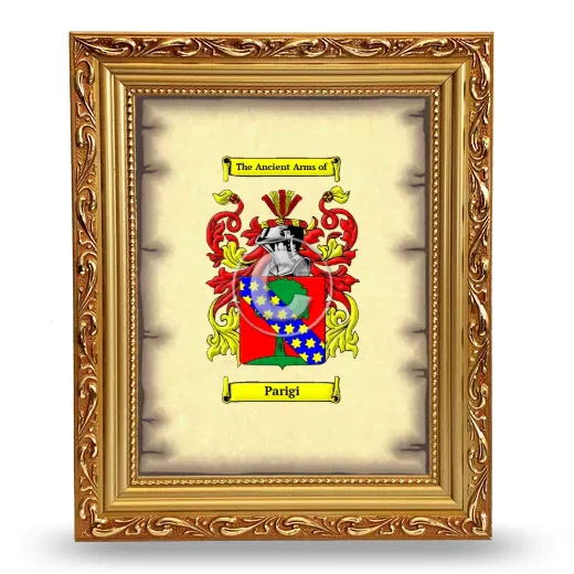 Parigi Coat of Arms Framed - Gold