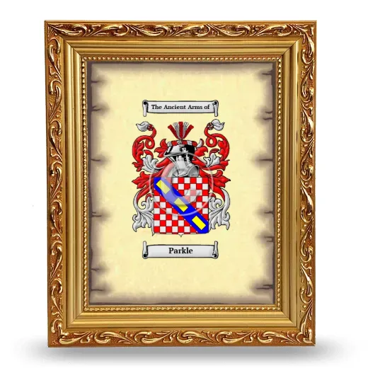Parkle Coat of Arms Framed - Gold