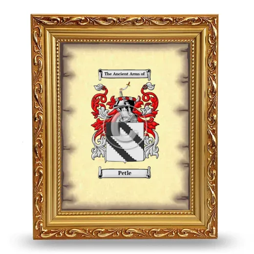 Petle Coat of Arms Framed - Gold